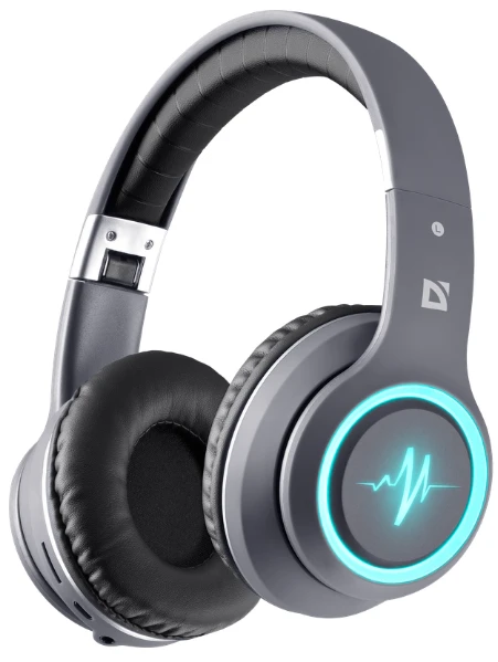 Навушники Defender FreeMotion B571 Bluetooth LED, Gray