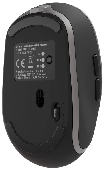 комп'ютерна Yenkee YMS 2085BK Dual mode WL mouse NOBLE [45019713-Y] — фото 7