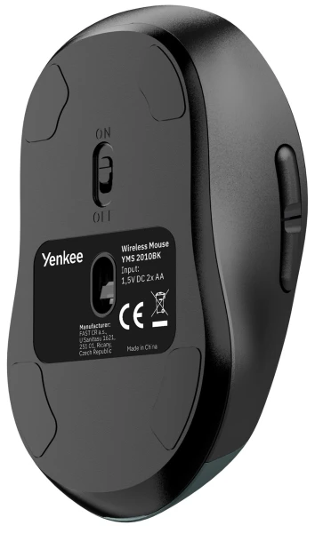 комп'ютерна Yenkee YMS 2010BK Dual mode WL mouse GYRO Black [45025343-Y] — фото 8