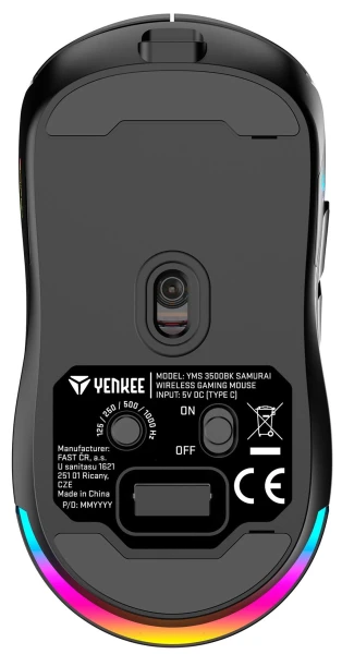 компьютерная Yenkee YMS 3500BK SAMURAI WL Gaming Mouse [45018706-Y] — фото 3