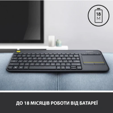 Logitech Wireless Touch K400 Plus, US, Black (920-007145) [920-007145-Y] — фото 11