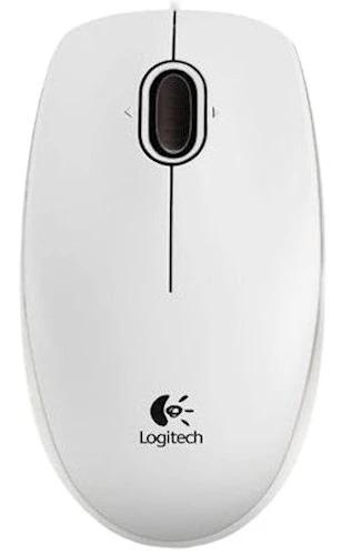 Logitech Optical Mouse B100 White [910-003360-Y]
