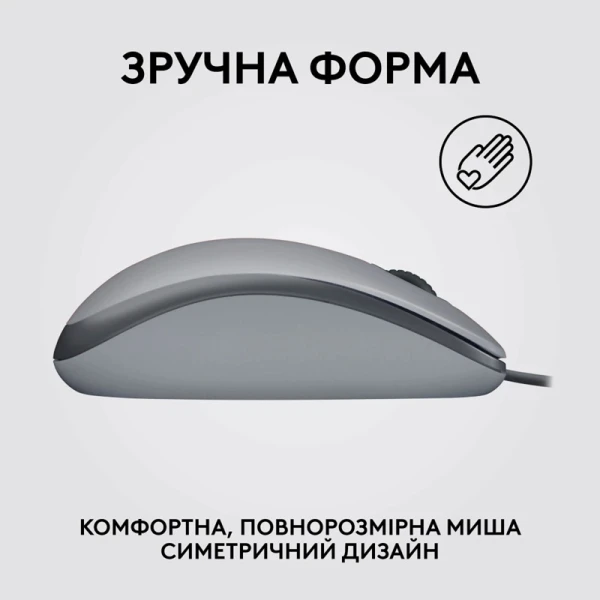 Logitech M110 Silent-MID GRAY-USB-AKOYA [910-006760-Y] — фото 3