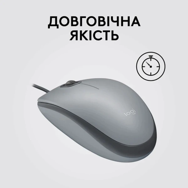 Logitech M110 Silent-MID GRAY-USB-AKOYA [910-006760-Y] — фото 4