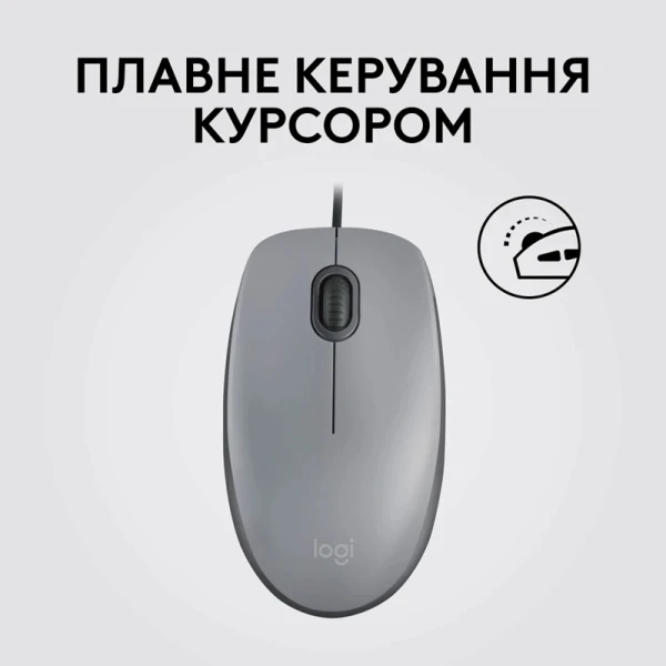 Logitech M110 Silent-MID GRAY-USB-AKOYA [910-006760-Y] — фото 8