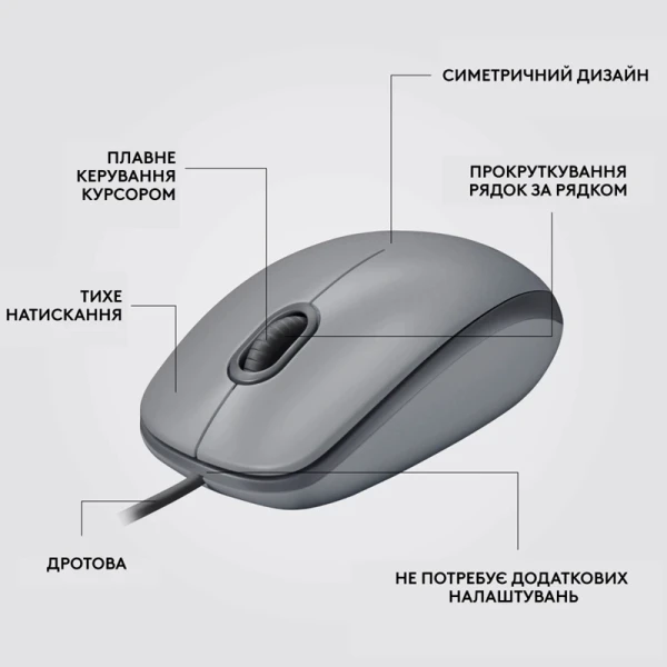 Logitech M110 Silent-MID GRAY-USB-AKOYA [910-006760-Y] — фото 9