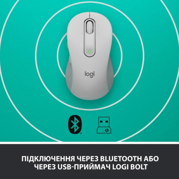 комп'ютерна Logitech Signature M650 Wireless OFF White B2B (910-006275) [910-006275-Y] — фото 5