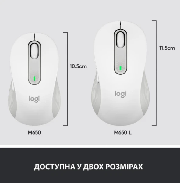 комп'ютерна Logitech Signature M650 Wireless OFF White B2B (910-006275) [910-006275-Y] — фото 8