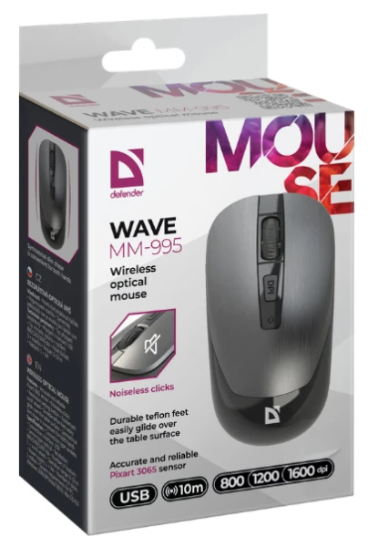 Defender Wave MM-995 Wireless GRAY (52993) [52993-Y] — фото 5