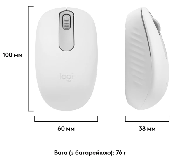 Logitech M196 Bluetooth Off White (L910-007460) [910-007460-Y] — фото 5