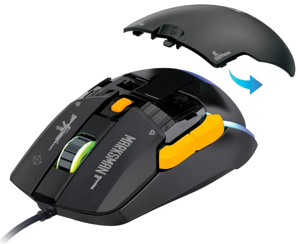 комп'ютерна Yenkee YMS 3600BK MARKSMAN Gaming Mouse Black [45021055-Y] — фото 3