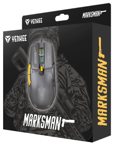 комп'ютерна Yenkee YMS 3600BK MARKSMAN Gaming Mouse Black [45021055-Y] — фото 7