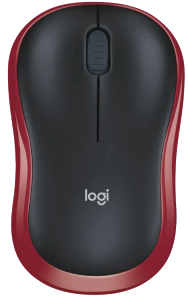 Logitech Wireless Mouse M185 RED - EWR2