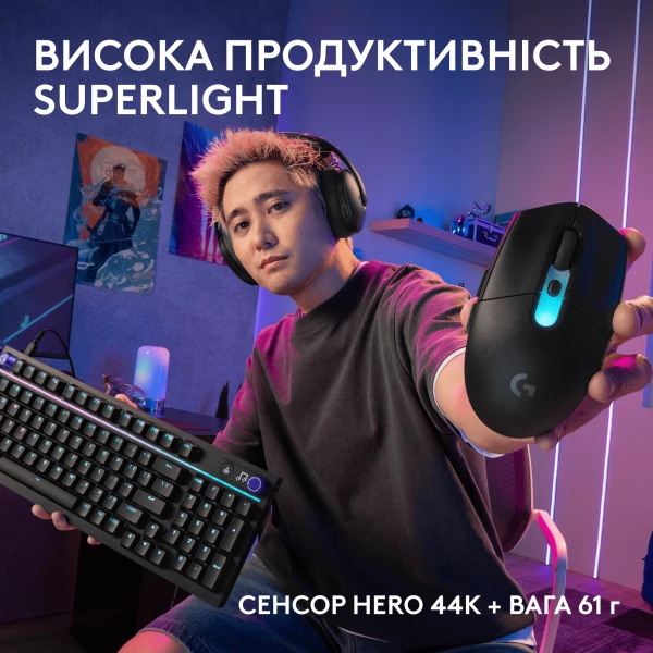Logitech G305 X SUPERLIGHT Black (910-007739) [910-007739-Y] — фото 2
