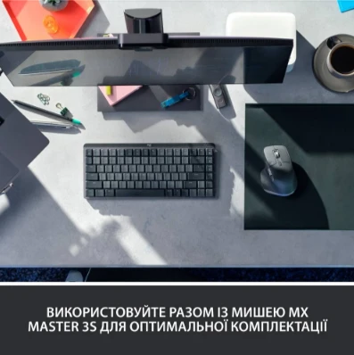 Logitech MX Mechanical Mini Minimalist Wireless Graphite (920-010780) [920-010780-Y] — фото 4
