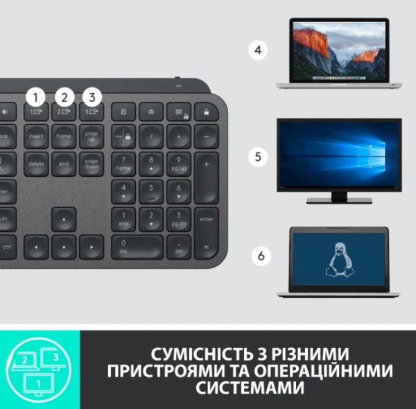 LOGITECH MX Master Keys for Business, US, Graphite (920-010251) [920-010251-Y] — фото 9