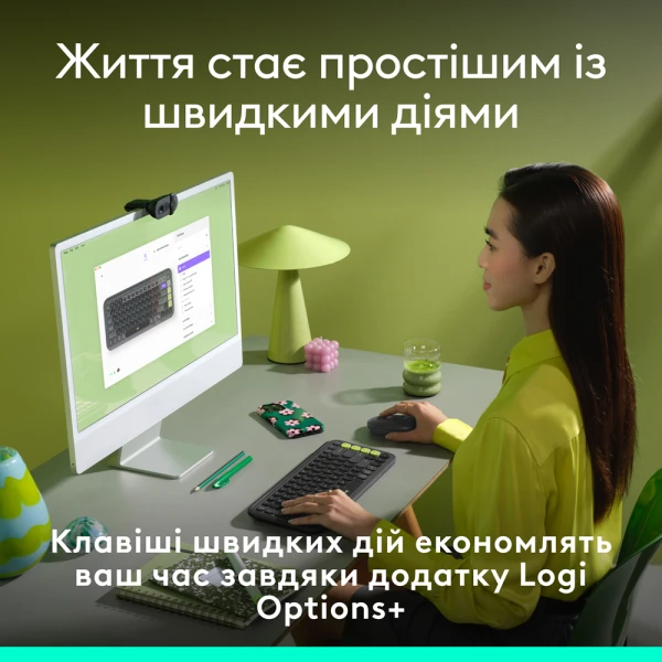 Logitech POP Icon Keys Graphite UKR (L920-013157) [920-013157-Y] — фото 3