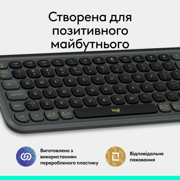 Logitech POP Icon Keys Graphite UKR (L920-013157) [920-013157-Y] — фото 6