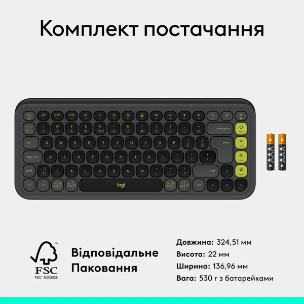 Logitech POP Icon Keys Graphite UKR (L920-013157) [920-013157-Y] — фото 10