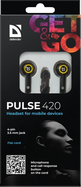 Навушники Defender Pulse 420 Yellow (63421) [63421-Y] — фото 4