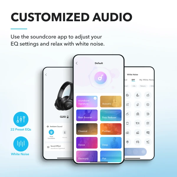 Наушники Anker SoundСore Q20i Black [A3004G11-Y] — фото 11