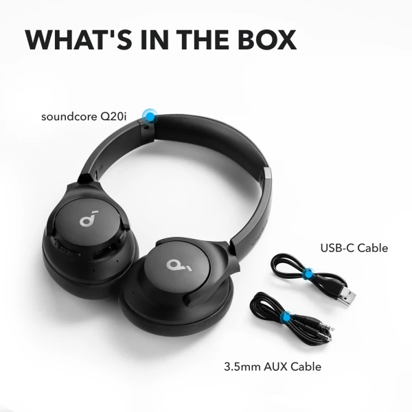 Наушники Anker SoundСore Q20i Black [A3004G11-Y] — фото 13