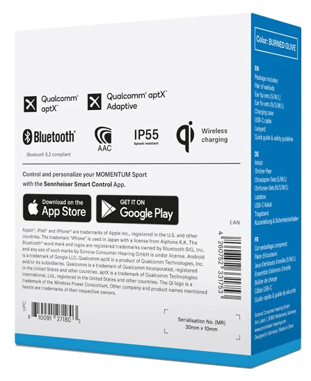 Навушники Sennheiser Momentum Sport True Wireless Olive [700306-Y] — фото 6
