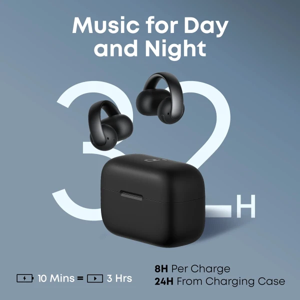 Навушники Anker SoundСore AeroClip Black [A3388G11-Y] — фото 3